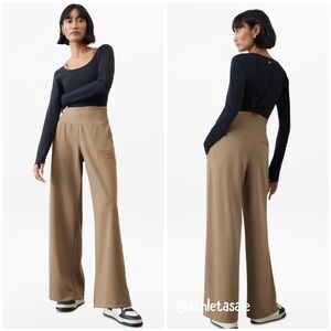 NWT Athleta Venice Wide Pant | Brownstone Beige